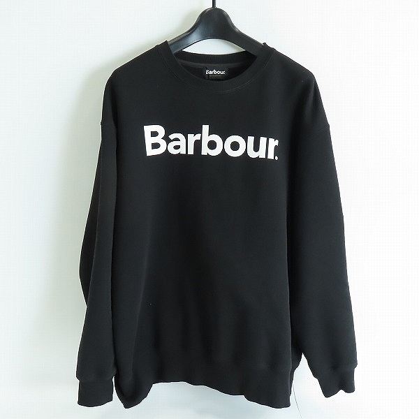 実際に弊社で買取させて頂いたBarbour/バブアー クルーネックロゴスウェット 231MOLG001 ブラック/L