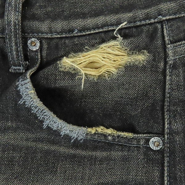 実際に弊社で買取させて頂いたNEIGHBORHOOD/ネイバーフッド SAVAGE LEVEL-4 ダメージ 加工 デニムパンツ/ジーンズ DCNH-PT-07/Sの画像 9枚目
