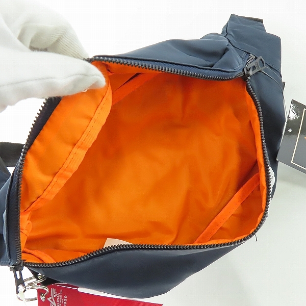 実際に弊社で買取させて頂いた【未使用】SHIPS GENERAL SUPPLY×ALPHA INDUSTRIES/シップスジェネラルサプライ×アルファ ボディバッグ/ウエストバッグの画像 3枚目