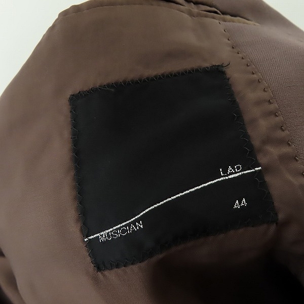 実際に弊社で買取させて頂いたLAD MUSICIAN/ラッドミュージシャン ウール チェスターコート 2211-306 /44の画像 2枚目