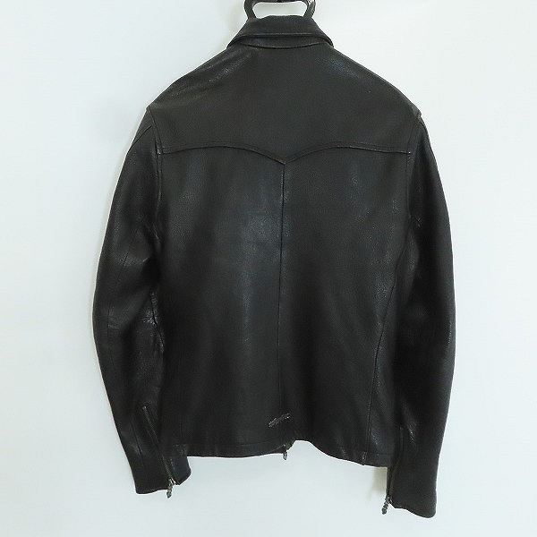 実際に弊社で買取させて頂いたDEAL DESIGN/ディールデザイン ゴートレザージャケット DA-091/Mの画像 1枚目