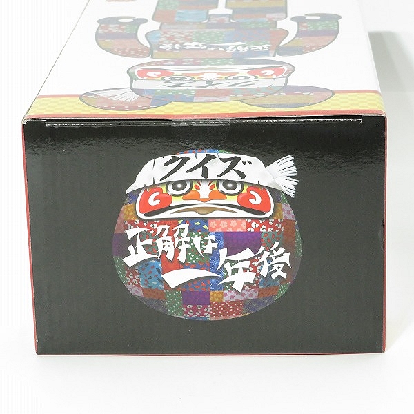 実際に弊社で買取させて頂いた【未開封】MEDICOM TOY/メディコムトイ BE@RBRICK/ベアブリック 達磨 クイズ☆正解は一年後 400%の画像 3枚目