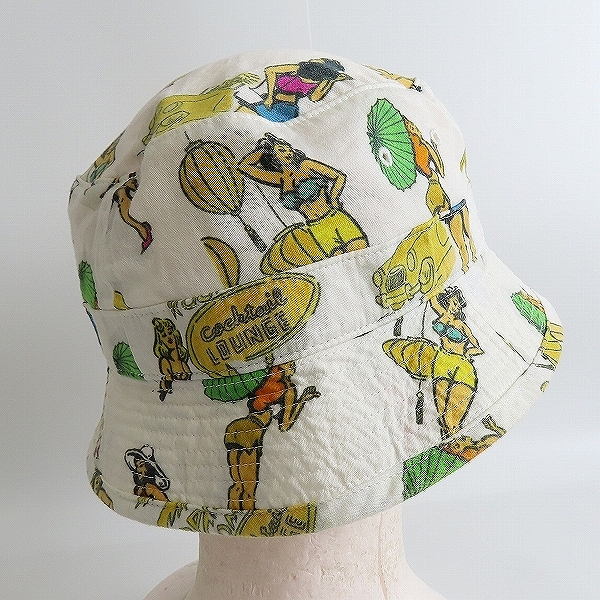 実際に弊社で買取させて頂いたWTAPS/ダブルタップス 20SS 総柄 バケット ハットの画像 3枚目