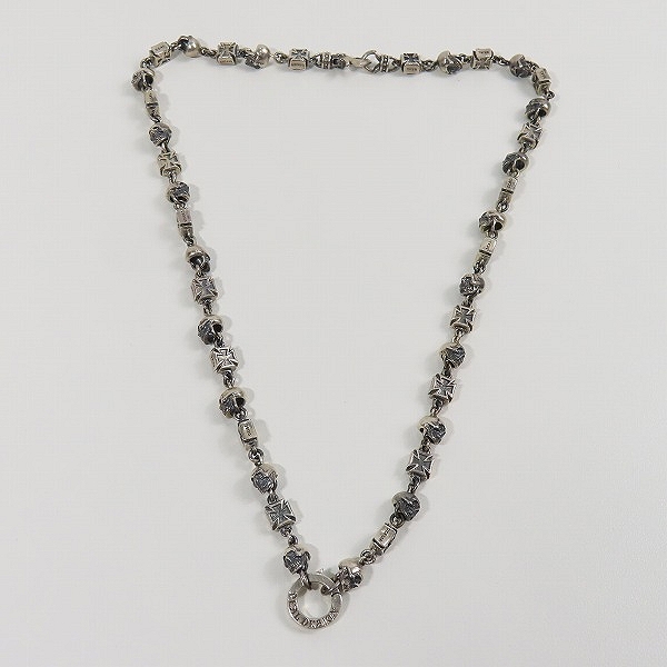 実際に弊社で買取させて頂いたDEAL DESIGN/ディールデザイン スカルズ＆クロスチェーンネックレスの画像 8枚目