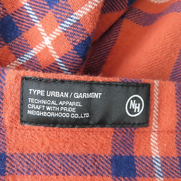 実際に弊社で買取させて頂いたNEIGHBORHOOD/ネイバーフッド 23AW TARTAN CHECK SHIRT LS チェックネルシャツ 232BENH-SHM02/Lの画像 4枚目