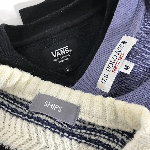 実際に弊社で買取させて頂いた【おまとめ】ユーエスポロアッスン/バンズ/シップス 他 ニット/スウェット/Tシャツ 等