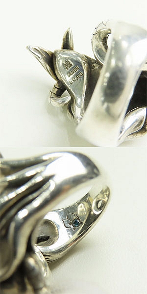 実際に弊社で買取させて頂いたBloody Mary/ブラッディマリー ノーチラスリング 16-16.5号の画像 6枚目