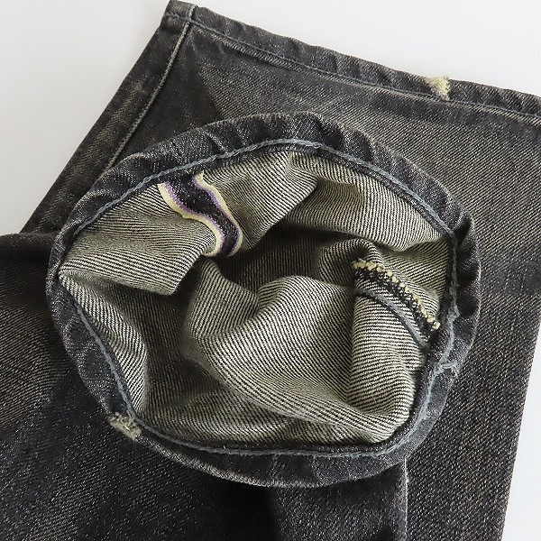 実際に弊社で買取させて頂いたNEIGHBORHOOD/ネイバーフッド デニムパンツ Grid Savage Basic Denim/14oz-Pt DCNH-PT-M10/Sの画像 7枚目