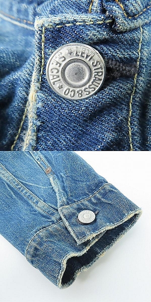 実際に弊社で買取させて頂いたLevi's/リーバイス 506XX VINTAGE CLOTHING 1st 復刻版 デニムジャケット 492600-4709/Lの画像 9枚目