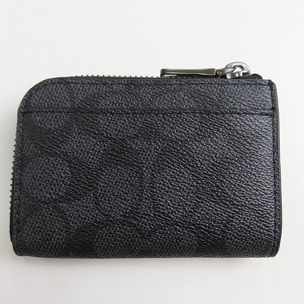 実際に弊社で買取させて頂いたCOACH/コーチ L字ファスナー シグネチャー キーチェーン付きコインケースの画像 1枚目