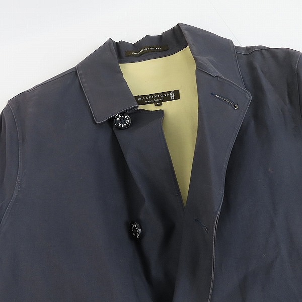 実際に弊社で買取させて頂いたMACKINTOSH/マッキントッシュ ゴム引きステンカラーコート y60-01/38の画像 6枚目