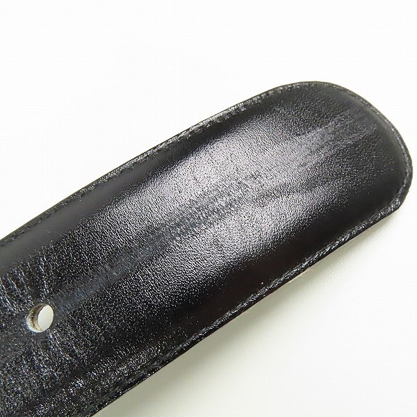 実際に弊社で買取させて頂いたdunhill/ダンヒル ロゴバックルレザーベルト ブラック/ゴールド 32/80の画像 7枚目