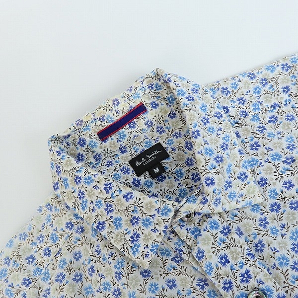実際に弊社で買取させて頂いたPaul Smith LONDON/ポールスミス ロンドン フローラル 総柄 長袖シャツ/Mの画像 4枚目