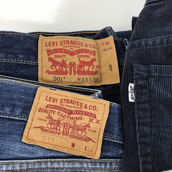 実際に弊社で買取させて頂いた【おまとめ】LEVIS/リーバイス 501/517 等 デニムパンツ/コーデュロイパンツの画像 1枚目