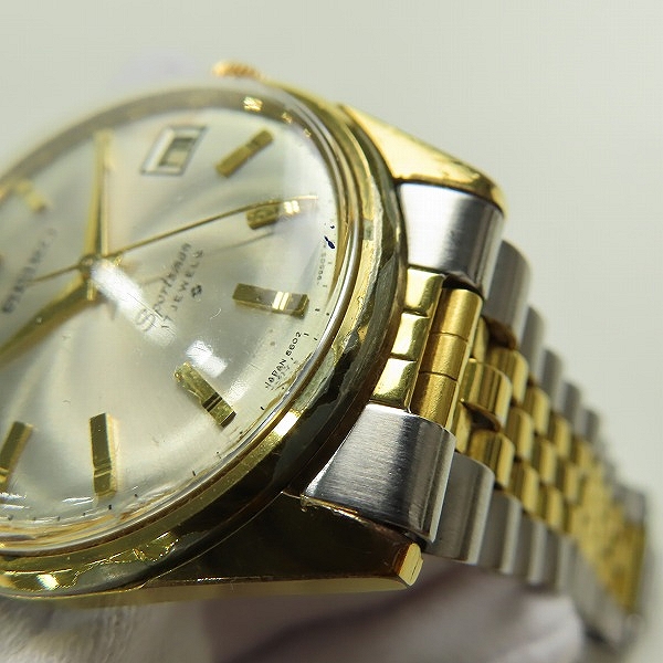 実際に弊社で買取させて頂いたSEIKO/セイコー 近畿日本鉄道 勤続25年記念 手巻き 腕時計 6602-9981の画像 5枚目