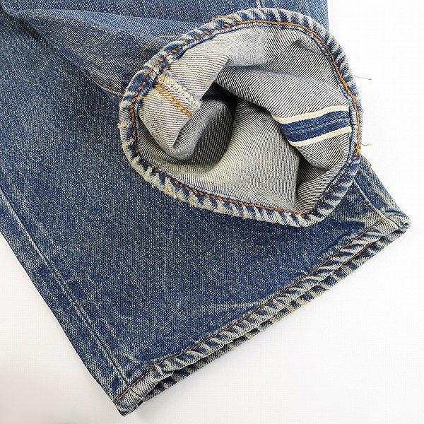 実際に弊社で買取させて頂いた【難あり】LEVIS/リーバイス 80s 501 66後期 ボタン裏6  ストレートデニム W38L33 の画像 9枚目