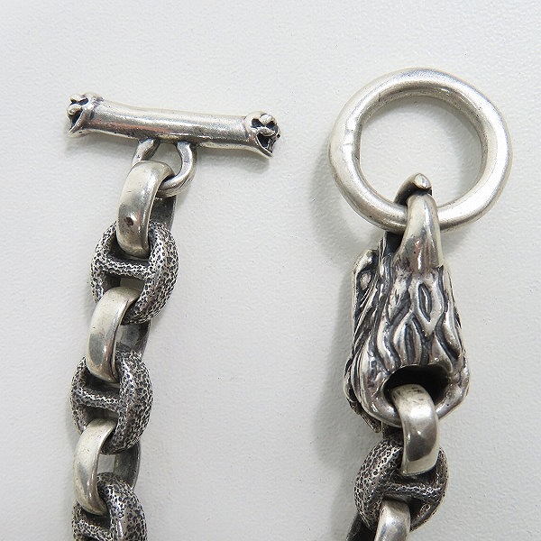 実際に弊社で買取させて頂いたBWL/Bill Wall Leather/ビルウォールレザー スクエアチェーンリンクブレスレット w/イーグルヘッドの画像 6枚目