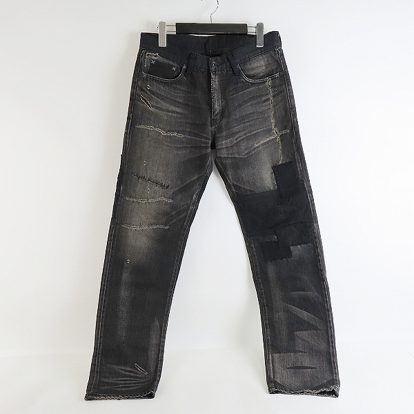 実際に弊社で買取させて頂いたNEIGHBORHOOD/ネイバーフッド Black Icon Savage Medium Denim/13oz-PT/サベージ ダメージ 加工 デニム パンツ DCNH-PT-12/S
