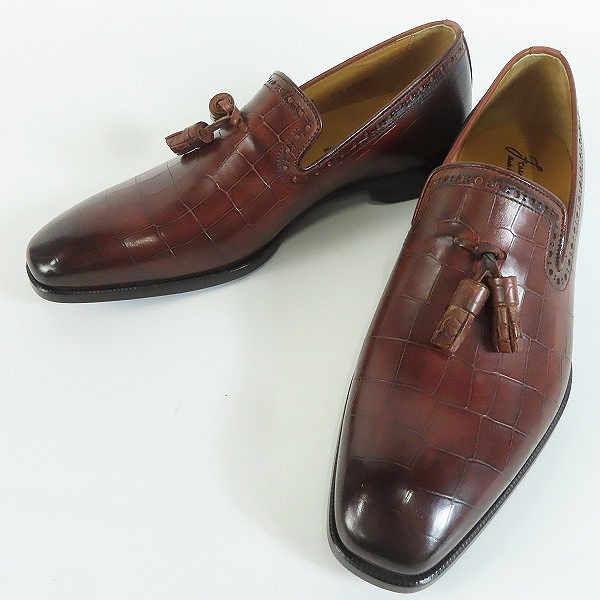 実際に弊社で買取させて頂いたFRANCESCO BENIGNO/フランチェスコ・ベニーニョ BRISTOL 型押し タッセルローファー 4872/5.5