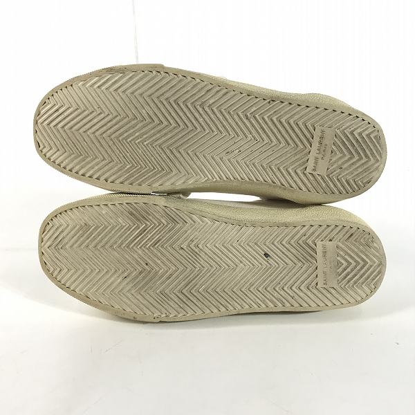 実際に弊社で買取させて頂いたSAINT LAURENT PARIS/サンローランパリ ローカット キャンバス ダメージ加工/VU471827/41の画像 2枚目