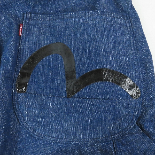 実際に弊社で買取させて頂いたEVISU/エヴィス かもめ Lot.1200 つなぎ/オールインワン /40の画像 7枚目
