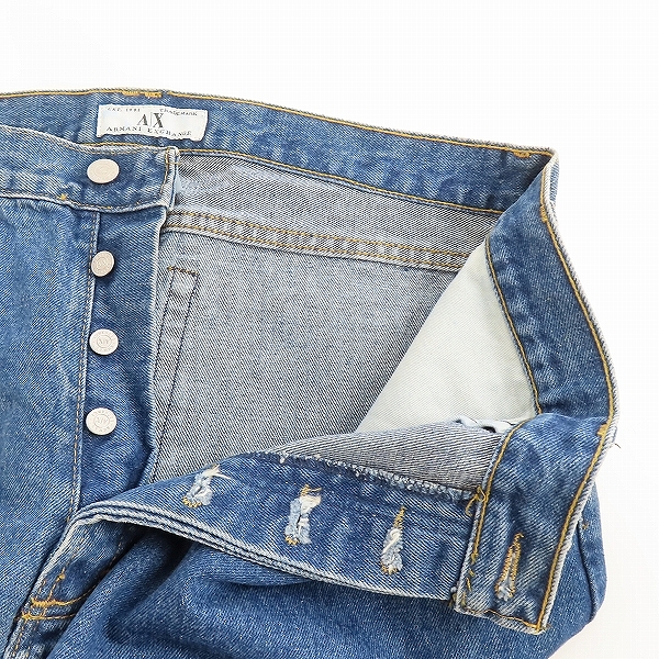 実際に弊社で買取させて頂いたARMANI EXCHANGE/アルマーニエクスチェンジ デニムパンツ 38×32の画像 4枚目