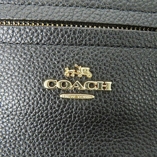 実際に弊社で買取させて頂いた【未使用】COACH/コーチ レザー ハンドバッグ ブラック F59501の画像 6枚目
