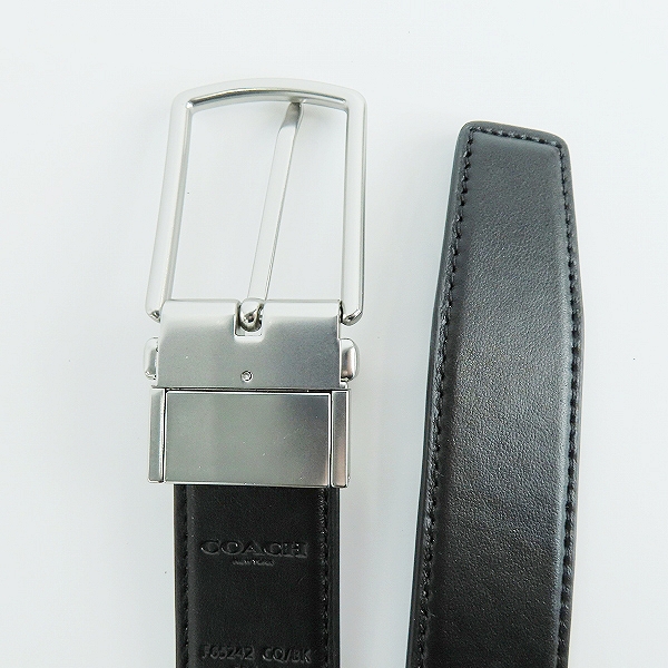 実際に弊社で買取させて頂いたCOACH/コーチ シグネチャー柄ベルト F65242の画像 2枚目