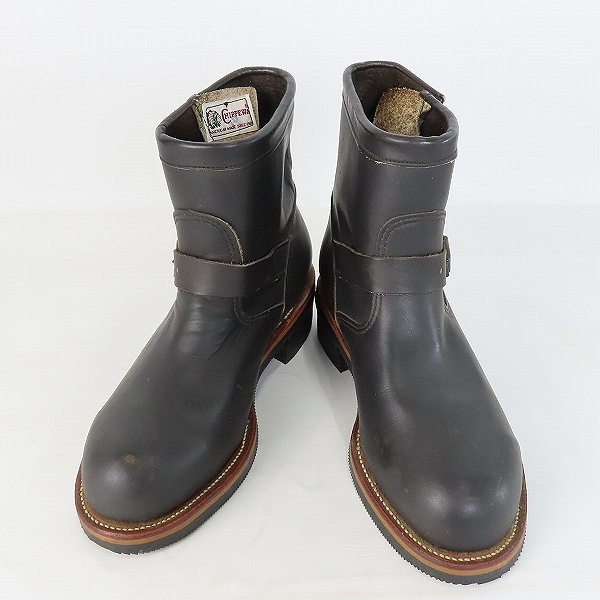 実際に弊社で買取させて頂いたCHIPPEWA/チペワ 7インチ スチールトゥ レザー ショートエンジニアブーツ 91002/7E