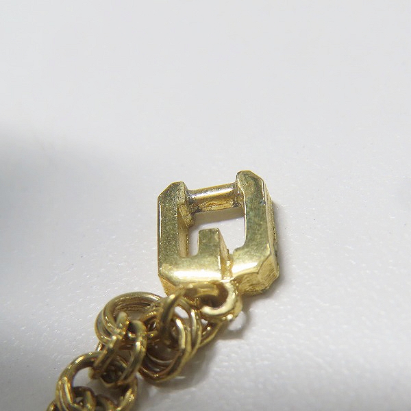 実際に弊社で買取させて頂いたGIVENCHY/ジバンシィ ロゴリンク チェーンネックレス ゴールドの画像 4枚目