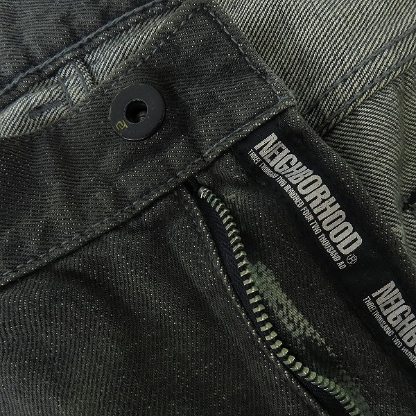 実際に弊社で買取させて頂いた【難あり】NEIGHBORHOOD/ネイバーフッド SAVAGE DENIM 01 ダメージ加工 デニムパンツ DCNH-PT-10 XLの画像 8枚目