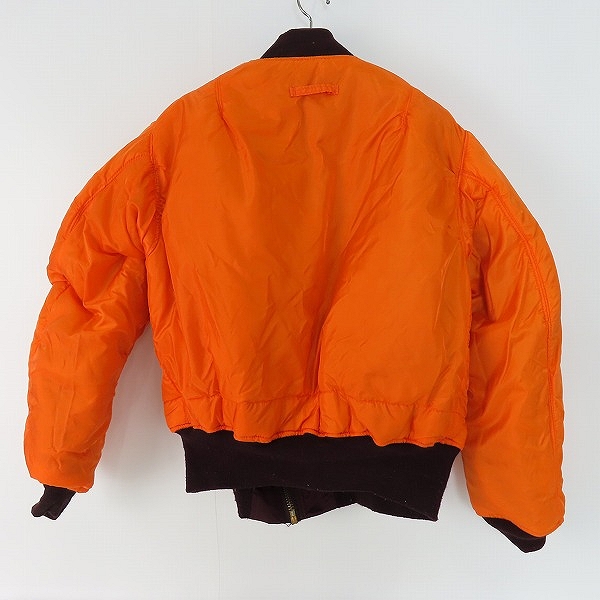 実際に弊社で買取させて頂いたALPHA INDUSTRIES/アルファインダストリーズ MA-1 リバーシブル フライトジャケット ワインレッド系/MIL-J-82790J Lの画像 3枚目