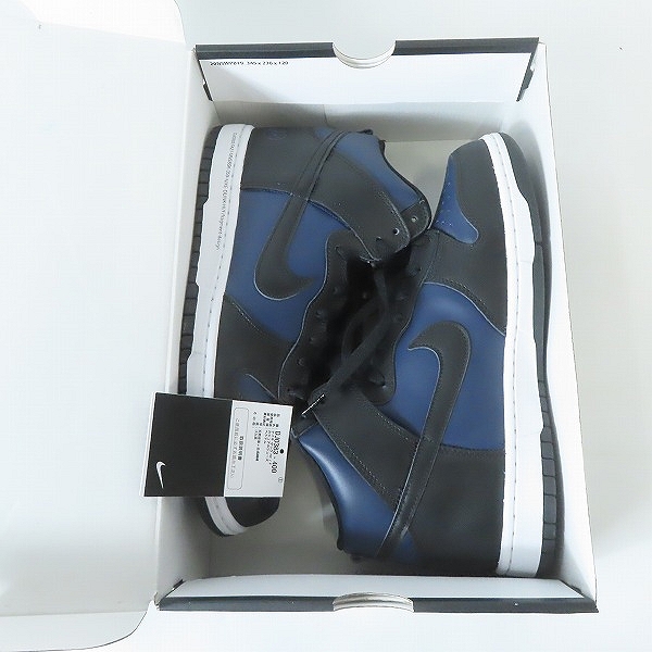 実際に弊社で買取させて頂いたNIKE×FRAGMENT DESIGN/ナイキ×フラグメントデザイン DUNK HI/ダンク ハイ ミッドナイトネイビー DJ0383-400/28.0の画像 7枚目
