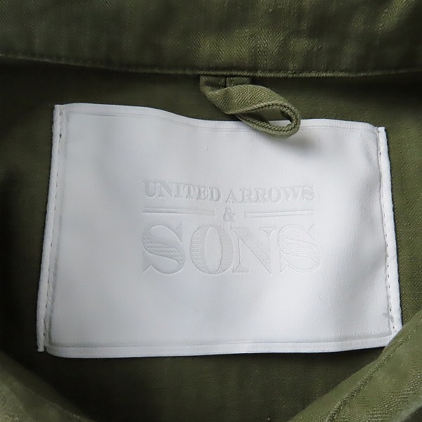 実際に弊社で買取させて頂いたUNITED ARROWS＆SONS/ユナイテッドアローズアンドサンズ  ミリタリージャケット 1125-211-0928/Lの画像 2枚目