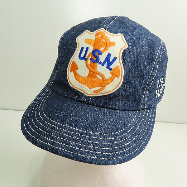 実際に弊社で買取させて頂いたThe REAL McCOY'S/リアルマッコイズ U.S.NAVY ワッペン デニムキャップ 