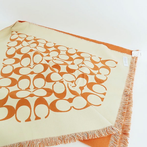 実際に弊社で買取させて頂いた【未使用】COACH/コーチ シグネチャー ブランケット 36862の画像 5枚目