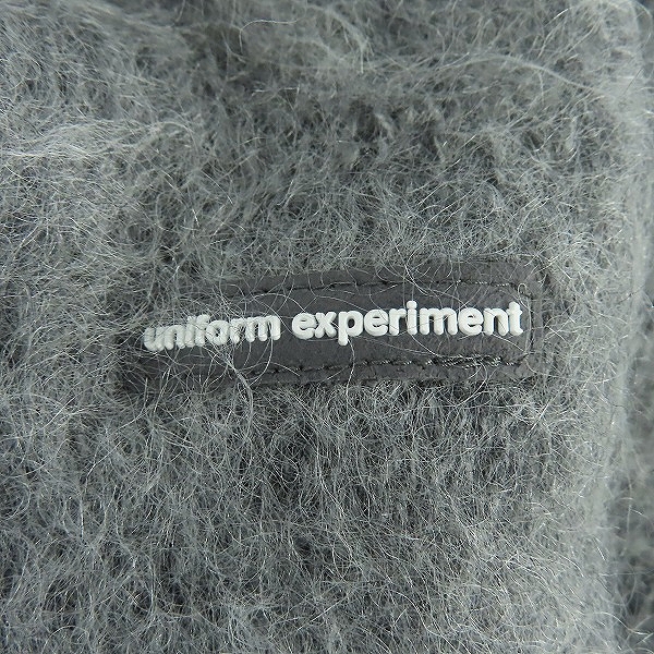 実際に弊社で買取させて頂いたuniform experiment/ユニフォームエクスペリメント MOHAIR CREWNECK KNIT モヘア混クルーネックニット UE 222044/3の画像 2枚目