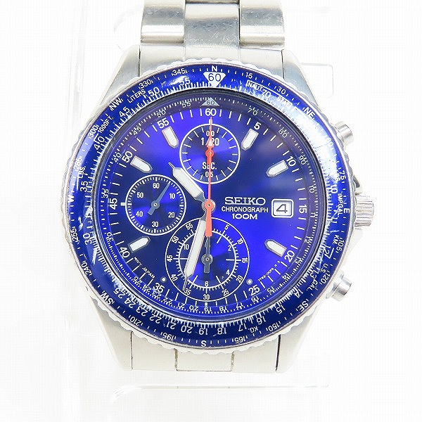 実際に弊社で買取させて頂いたSEIKO/セイコー パイロット クロノグラフ 腕時計/ウォッチ 7T92-0CF0【動作未確認】