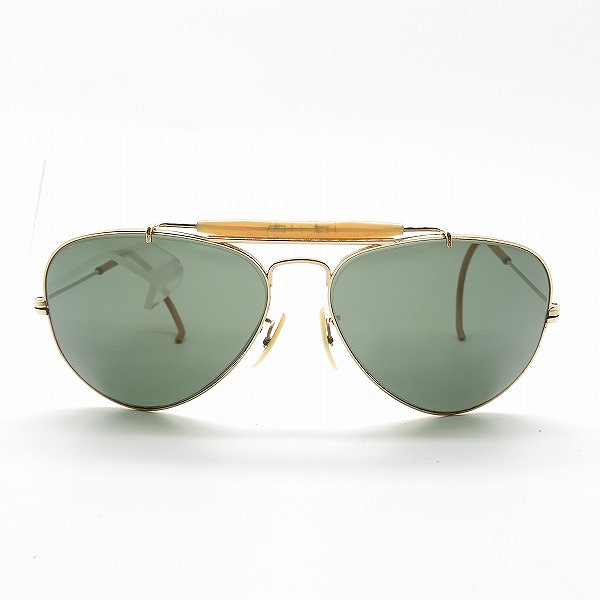 実際に弊社で買取させて頂いた(1)Ray-Ban/レイバン B&L/ボシュロム社製 ティアドロップ型 アイウェア/サングラス ゴールドの画像 1枚目