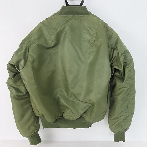 実際に弊社で買取させて頂いたALPHA INDUSTRIES/アルファインダストリーズ MA-1 リバーシブル フライトジャケット カーキ系/MIL-J-82790J Lの画像 1枚目