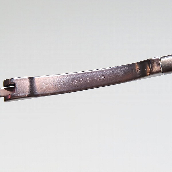 実際に弊社で買取させて頂いた999.9/フォーナインズ チタンメガネフレーム 眼鏡 S-111Tの画像 7枚目