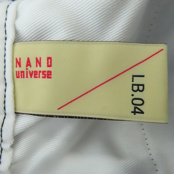 実際に弊社で買取させて頂いたNANO UNIVERSE/ナノユニバース×Dickies/ディッキーズ チノパン 231M40NU02/Lの画像 3枚目