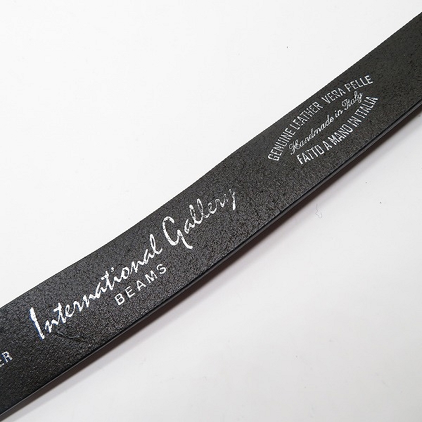実際に弊社で買取させて頂いた International Gallery BEAMS x WILLIAM/インターナショナルギャラリービームス×ウィリアム レザー ウエスタンベルト/32の画像 3枚目