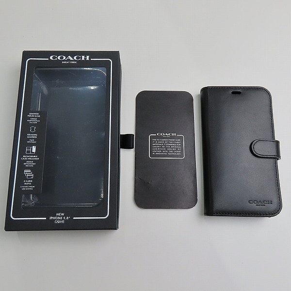 実際に弊社で買取させて頂いたCOACH/コーチ iPhone 11 Pro LEATHER WALLET CASE MIDNIGHT BLACK Leather カバーケース CIPH-007-BLK の画像 7枚目