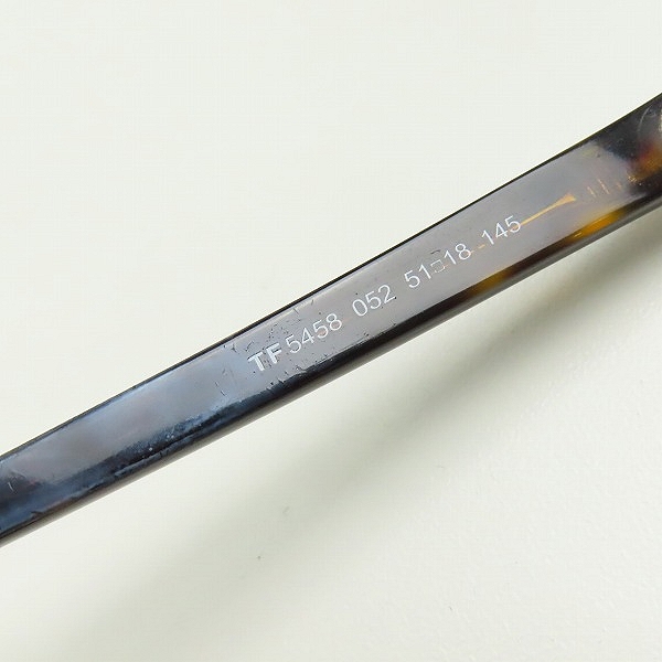 実際に弊社で買取させて頂いたTOMFORD/トムフォード サーモントブロー 眼鏡/メガネフレーム TF5458 052の画像 8枚目