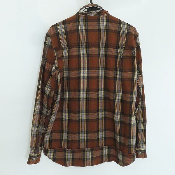 実際に弊社で買取させて頂いたUNDERCOVER/アンダーカバー 22AW ネルCK襟スラッシュシャツ UC2B9404/3の画像 1枚目