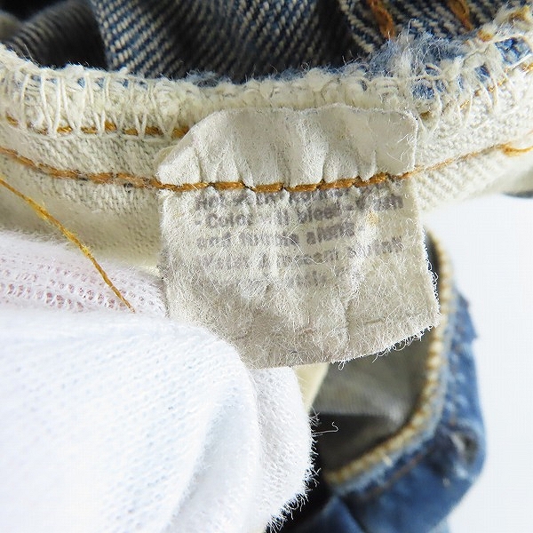 実際に弊社で買取させて頂いたLEVI'S/リーバイス 501 66前期 刻印6 スモールe 不均等V デニムパンツ /36の画像 3枚目