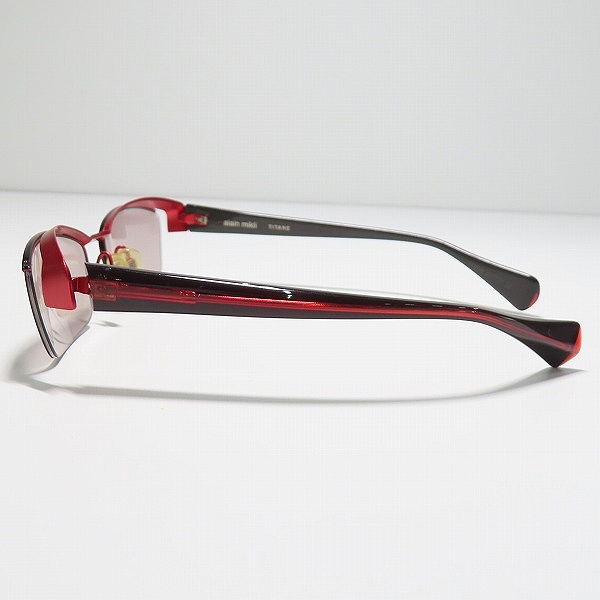 実際に弊社で買取させて頂いたalain mikli/アランミクリ ハーフリム メガネフレーム/アイウェア A0415-04の画像 2枚目