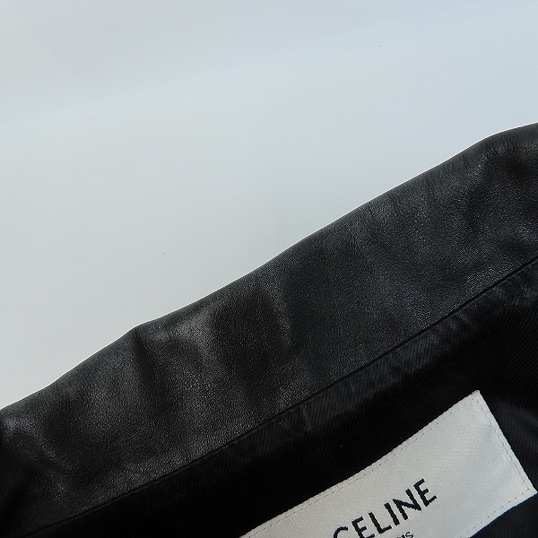 実際に弊社で買取させて頂いたCELINE by Hedi Slimane/セリーヌバイエディスリマン ライダースジャケット 2E467297D/44の画像 7枚目