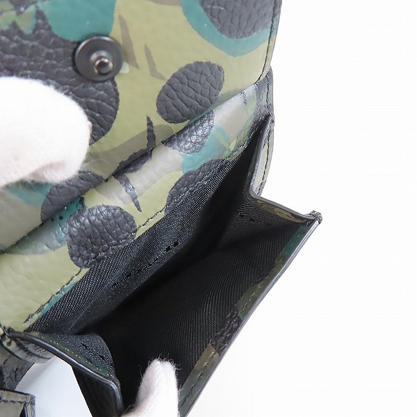 実際に弊社で買取させて頂いたCOACH/コーチ カモ柄 二つ折り財布/ウォレットの画像 5枚目